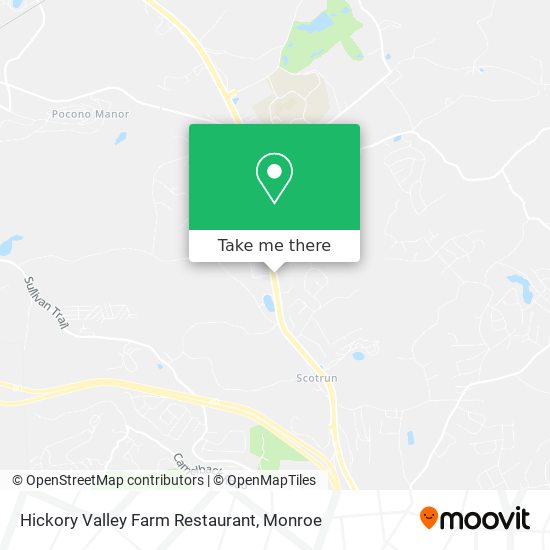 How to get to Hickory Valley Farm Restaurant in Monroe County by Bus?
