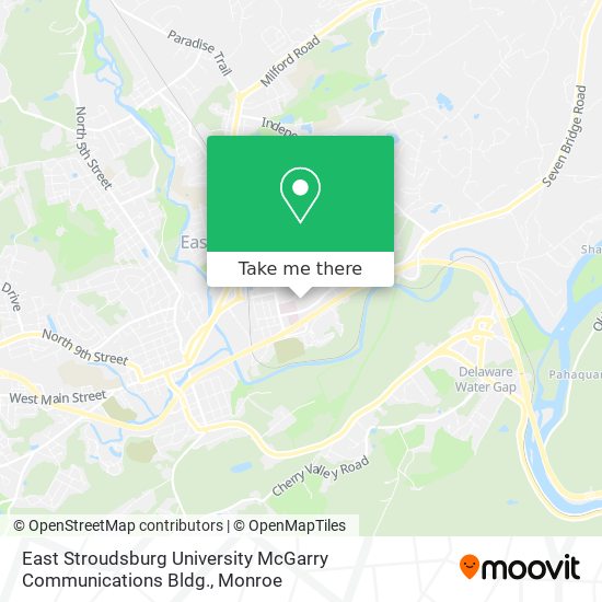 East Stroudsburg Pa Map How To Get To East Stroudsburg University Mcgarry Communications Bldg. By  Bus?