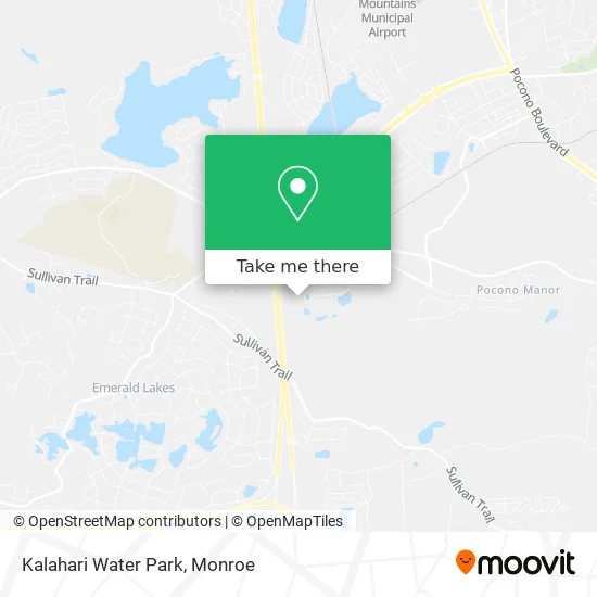 Kalahari Poconos Waterpark Map How To Get To Kalahari Water Park In Monroe County By Bus?