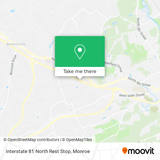 Directions To 81 North How To Get To Interstate 81 North Rest Stop In Monroe County By Bus?