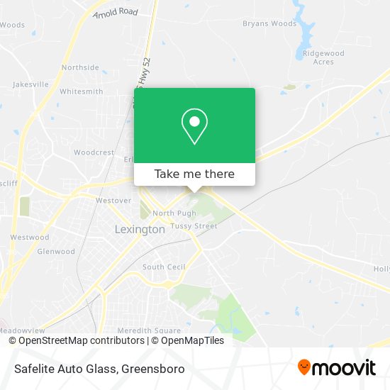 Mapa de Safelite Auto Glass