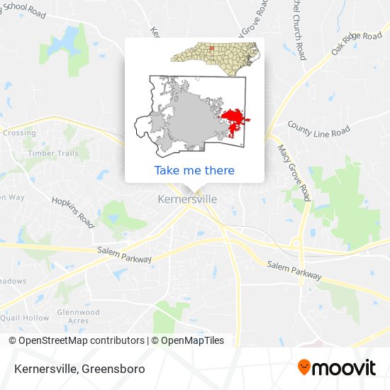 Mapa de Kernersville