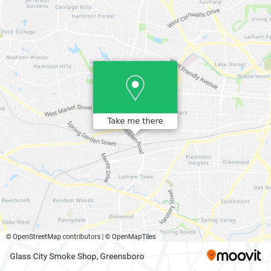 Mapa de Glass City Smoke Shop