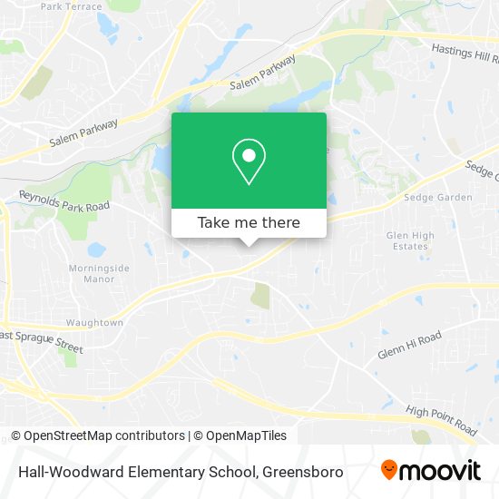 Mapa de Hall-Woodward Elementary School