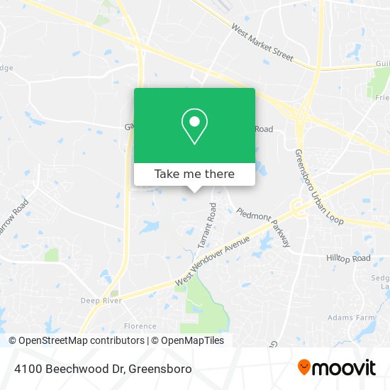 Mapa de 4100 Beechwood Dr