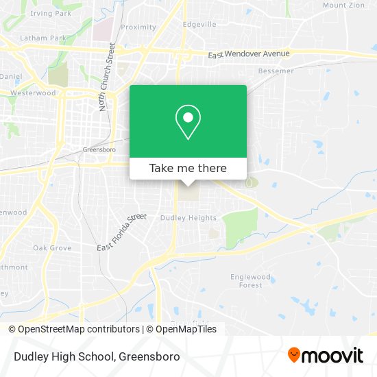 Mapa de Dudley High School