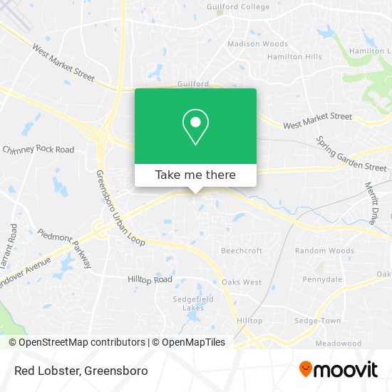 Mapa de Red Lobster