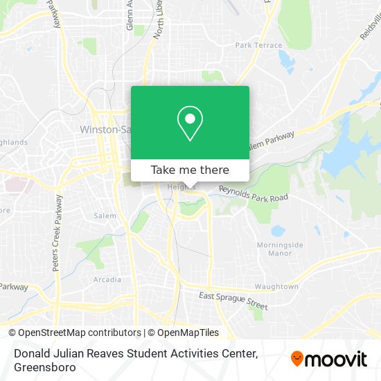 Mapa de Donald Julian Reaves Student Activities Center