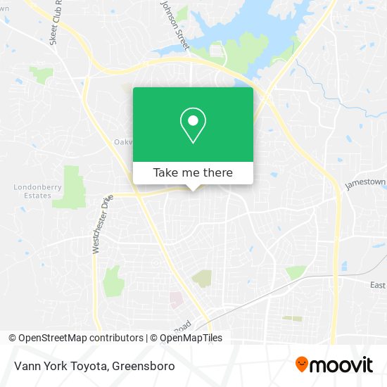 Vann York Toyota map