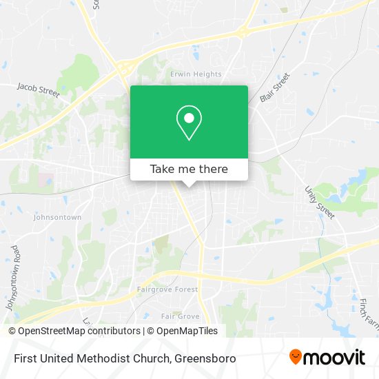 First United Methodist Church map