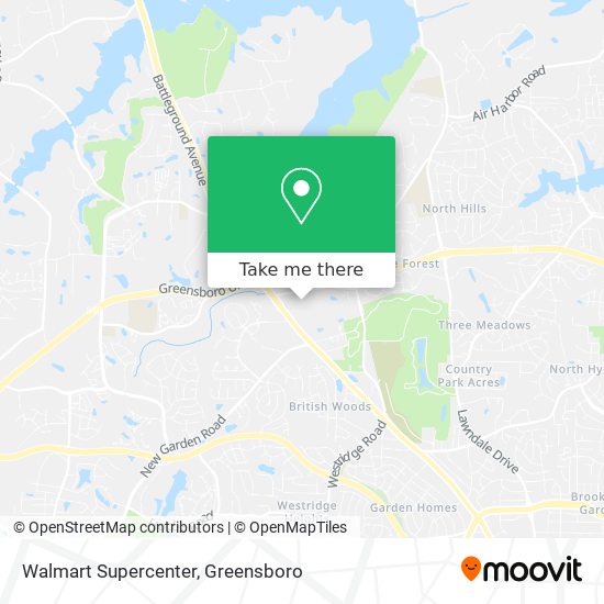 Mapa de Walmart Supercenter