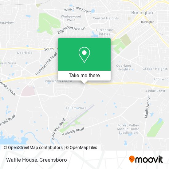 Mapa de Waffle House