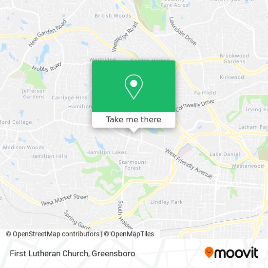 First Lutheran Church map