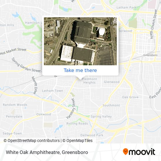 White Oak Amphitheatre map