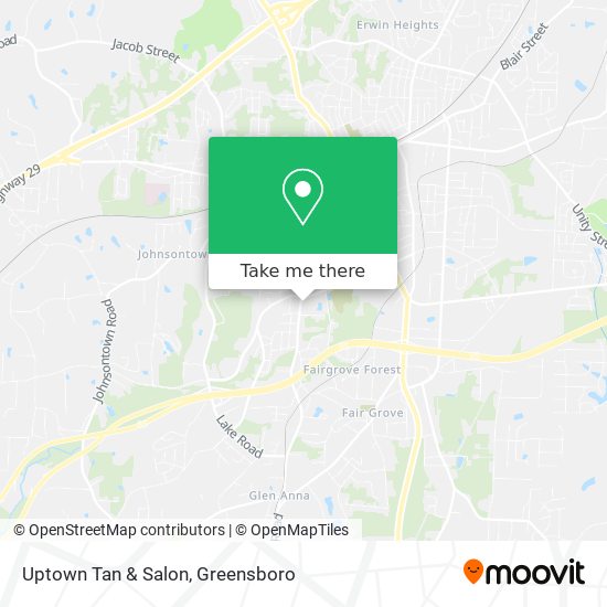 Mapa de Uptown Tan & Salon