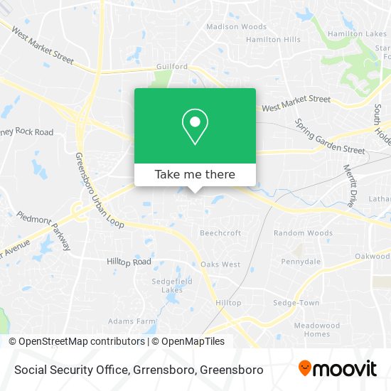 Cómo llegar a Social Security Office, Grrensboro en Greensboro en Autobús?