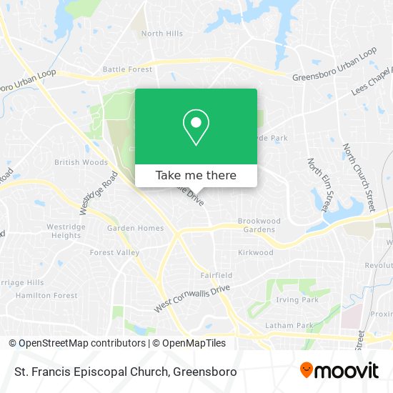 St. Francis Episcopal Church map
