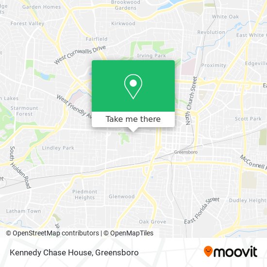 Kennedy Chase House map