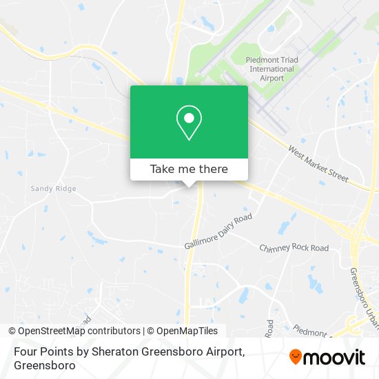 Four Points by Sheraton Greensboro Airport map