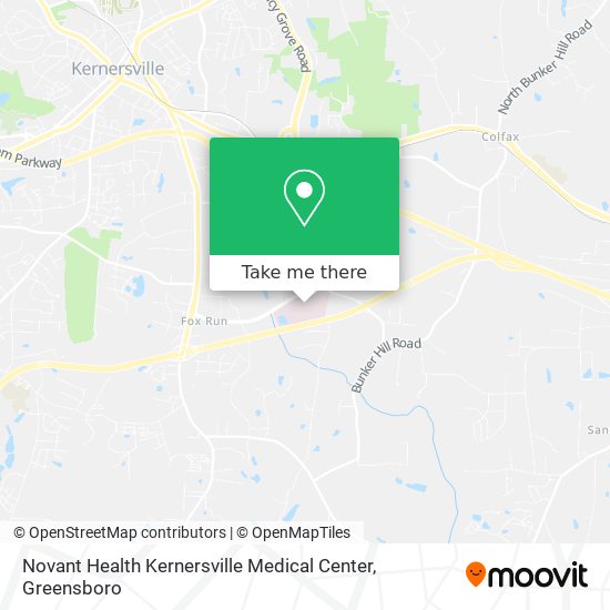 Novant Health Kernersville Medical Center map