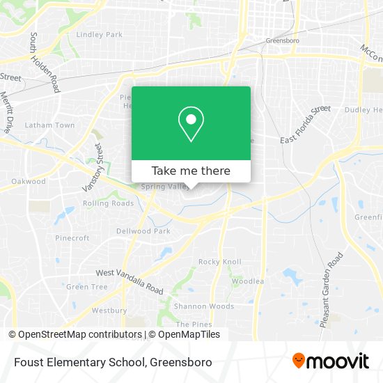 Foust Elementary School map