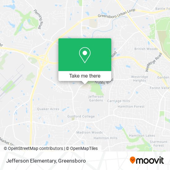 Jefferson Elementary map