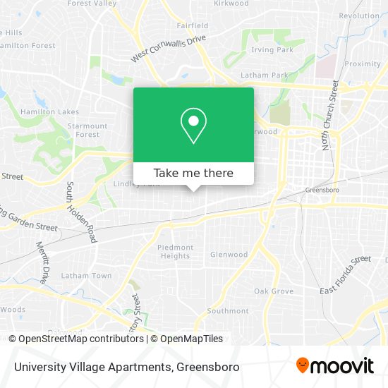 Mapa de University Village Apartments