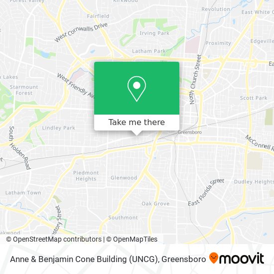 Anne & Benjamin Cone Building (UNCG) map