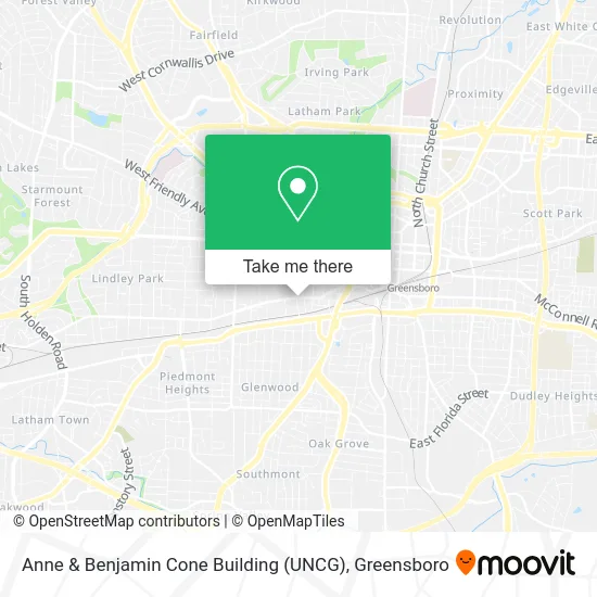 Anne & Benjamin Cone Building (UNCG) map