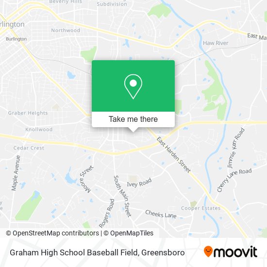 Mapa de Graham High School Baseball Field