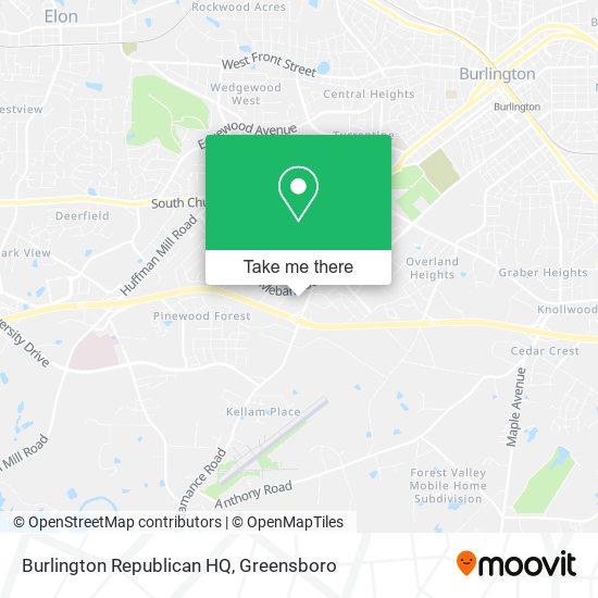 Burlington Republican HQ map