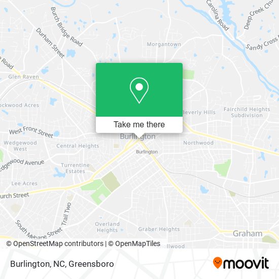 Burlington, NC map