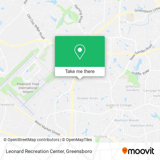 Mapa de Leonard Recreation Center