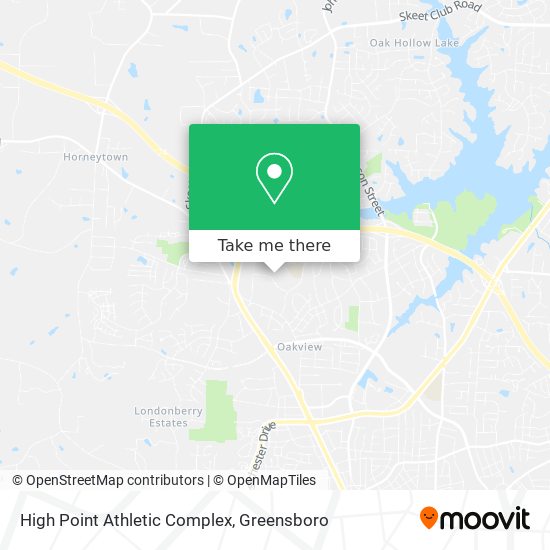 High Point Athletic Complex map
