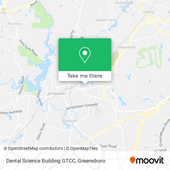 Dental Science Building GTCC map
