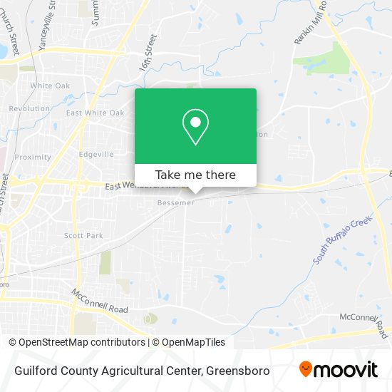 Guilford County Agricultural Center map