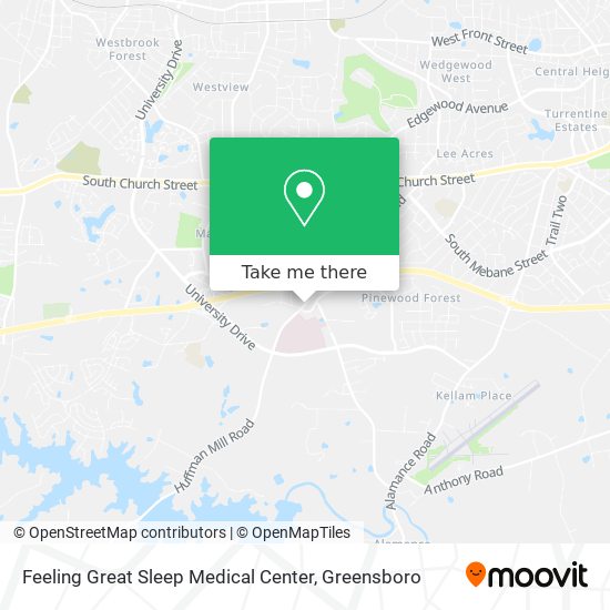 Feeling Great Sleep Medical Center map