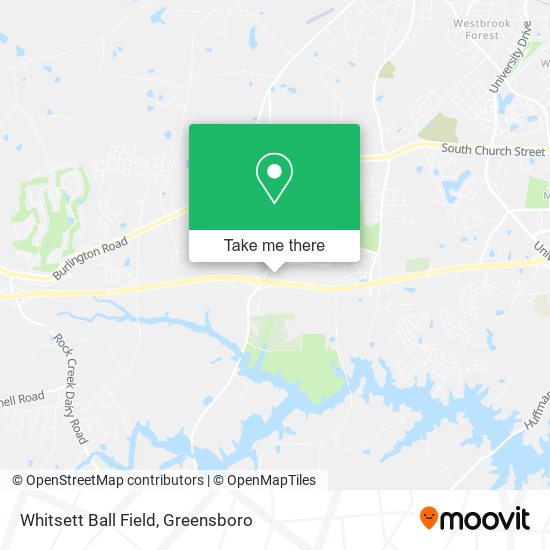 Whitsett Ball Field map