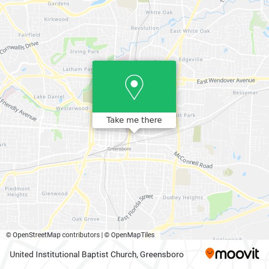 United Institutional Baptist Church map