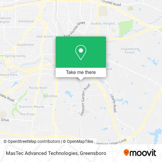 MasTec Advanced Technologies map
