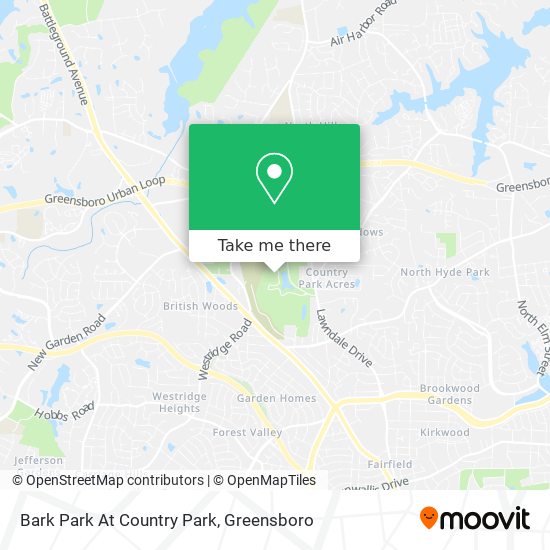 Mapa de Bark Park At Country Park