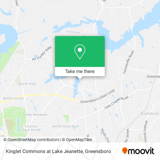 Kinglet Commons at Lake Jeanette map