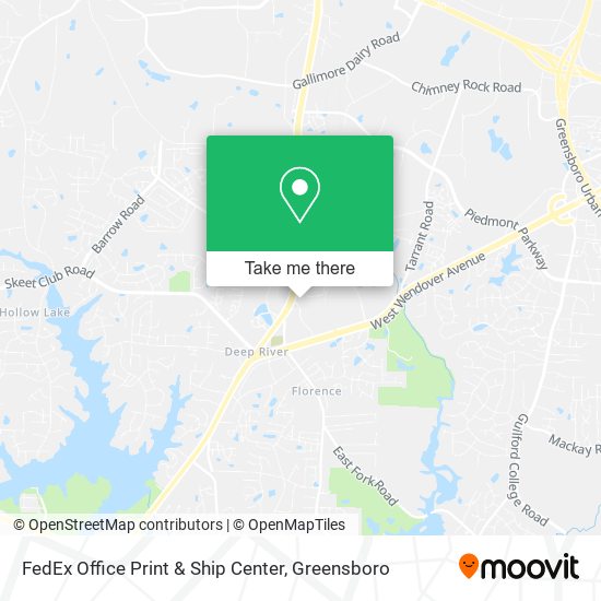 Mapa de FedEx Office Print & Ship Center