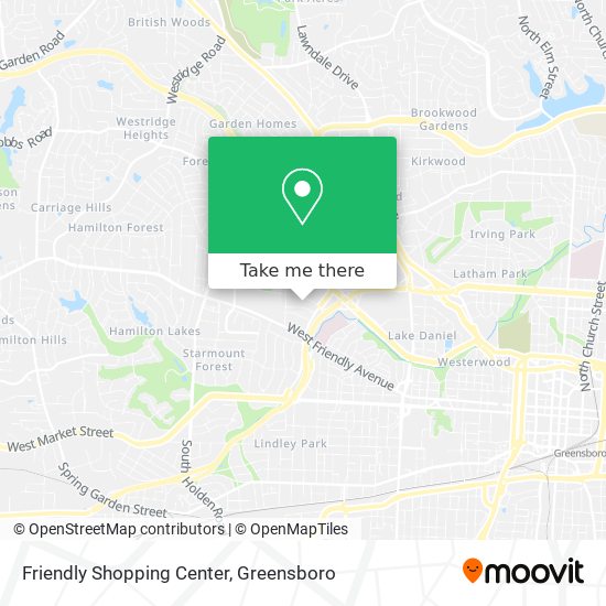 Friendly Shopping Center map