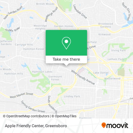 Mapa de Apple Friendly Center