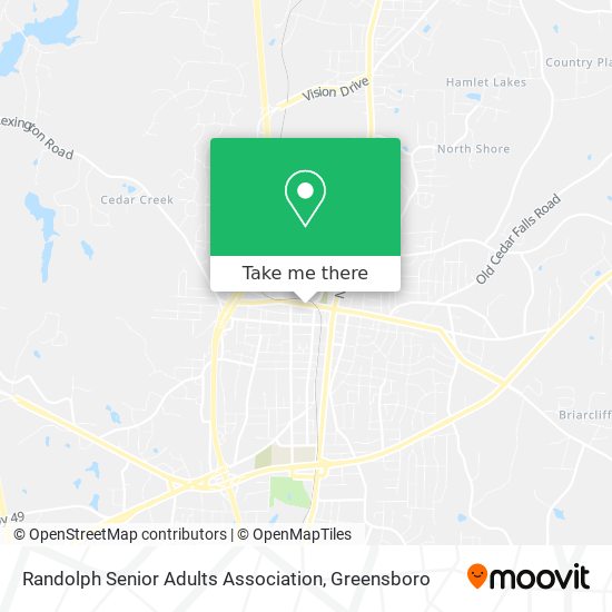 Mapa de Randolph Senior Adults Association