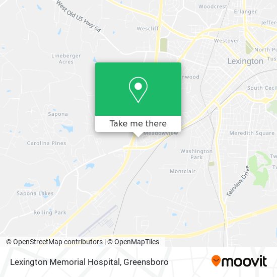 Lexington Memorial Hospital map