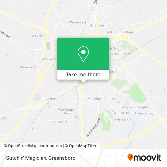 Stitchin' Magician map