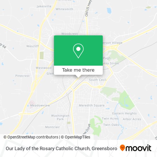 Our Lady of the Rosary Catholic Church map