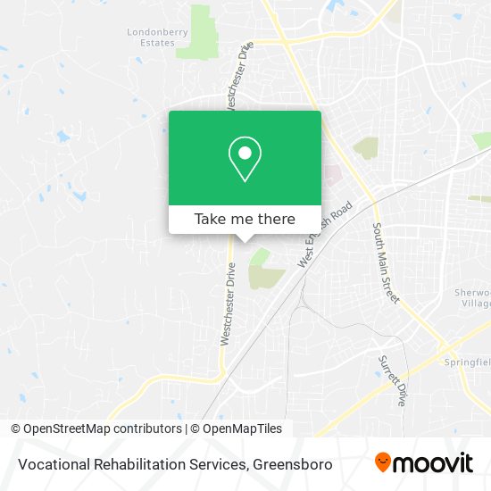 Mapa de Vocational Rehabilitation Services